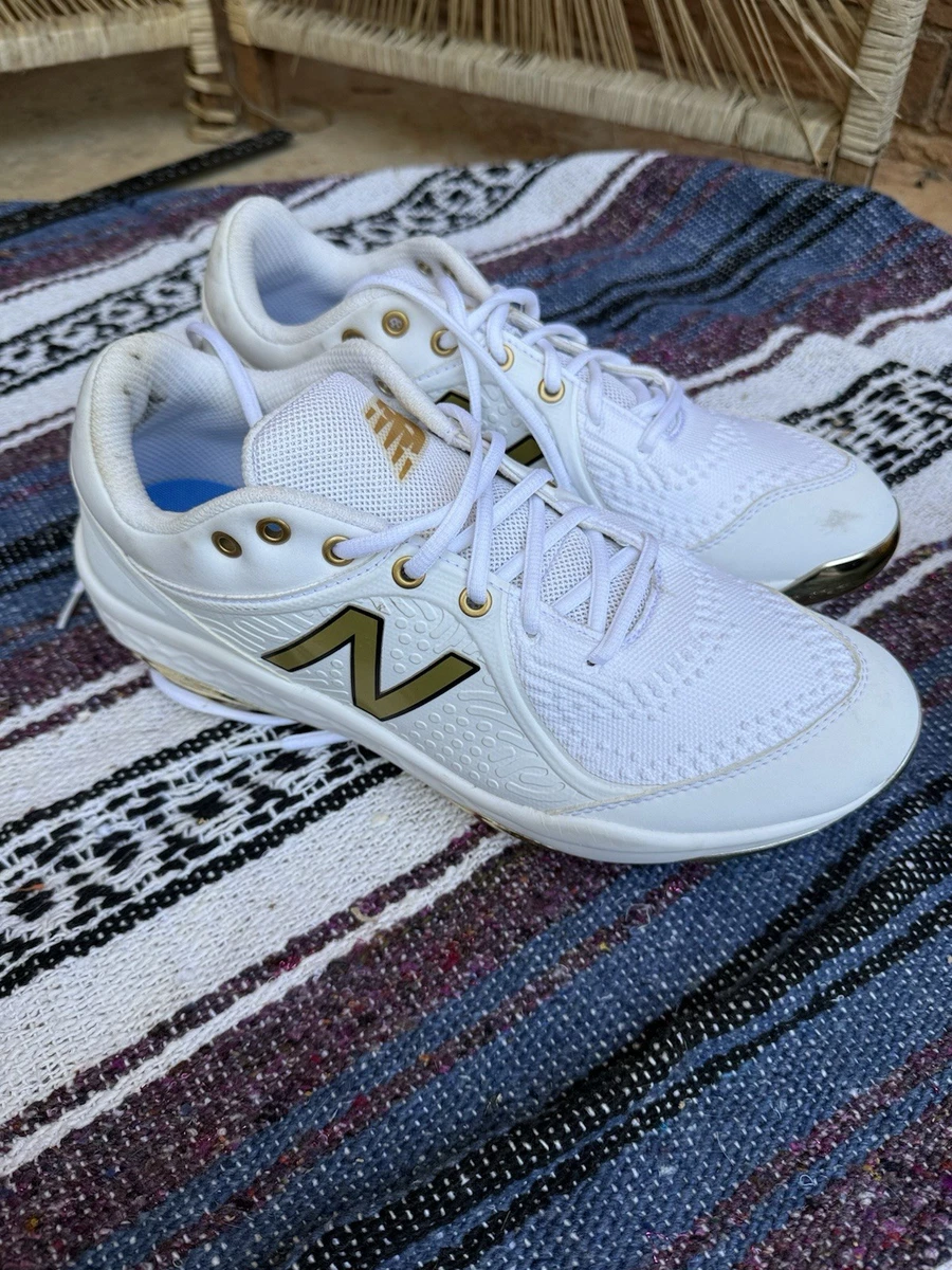 New Balance 4040v5 Turf Baseball Softball Shoes White Gold T4040WG5 Mens 12 Sneakers Release : New Balance 4040v5 Turf main image 4