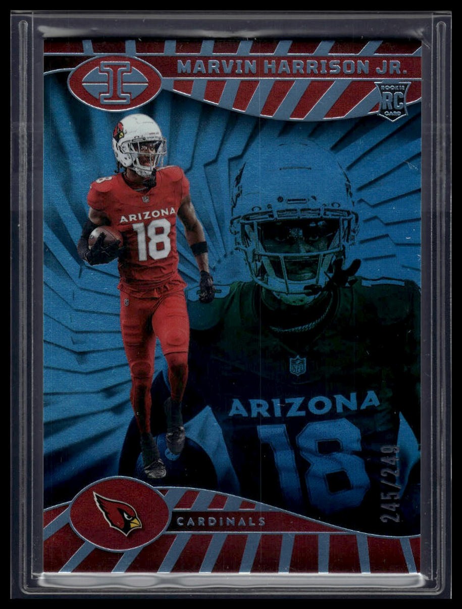 2024 Panini Illusions #3 Marvin Harrison Jr. Light Blue Trophy Collection #/249