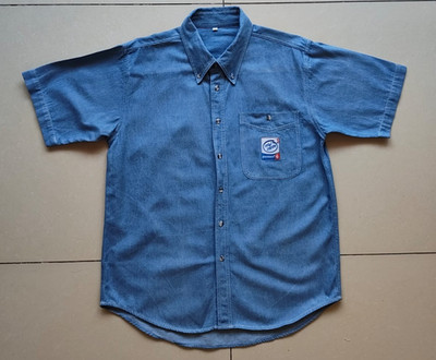 Intel Inside Pentium 4 Denim Workwear Staff Shirt Uniform Japan Technology Rare