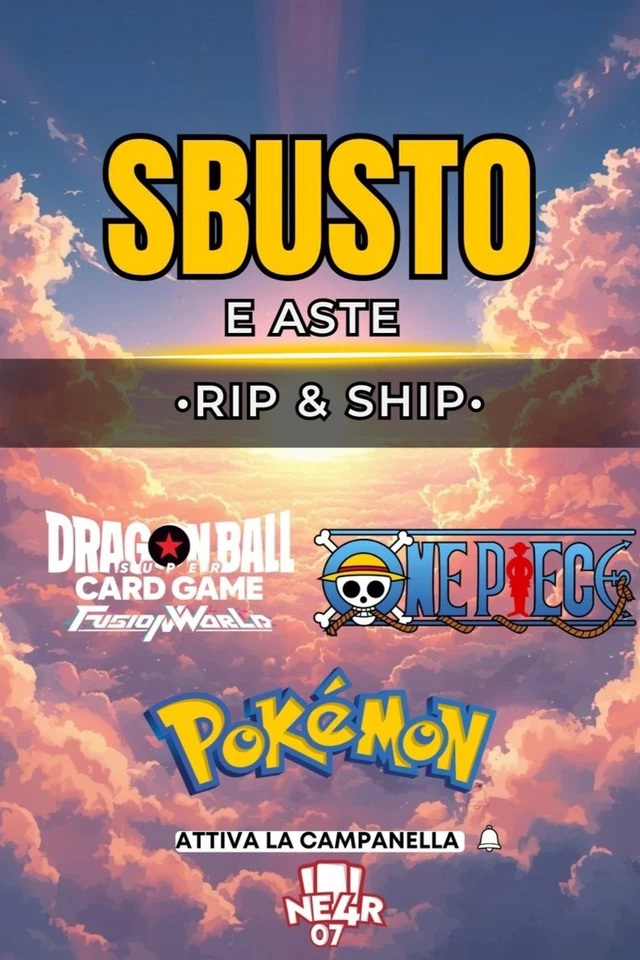 POKÉMON ONE PIECE DRAGONBALL– RIP E SHIP | ASTE DA 1€