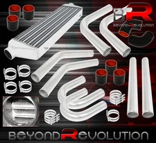 Turbo Charger Tube & Fin Intercooler Fmic + 64mm Piping Kit + Couplers + Clamps