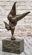 MILO ABSTRACT NUDE WOMAN BRONZE SCULPTURE FIGURE FIGURINE MODERN DECO ARTWORK