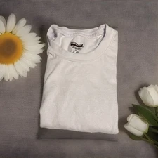 Kirkland Men's Pack Of 3 White 100% Cotton Crew Neck T-shirt Large Tagless