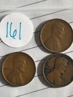1909-P FIRST YEAR Lincoln Wheat Cent Penny 3 coins  VG