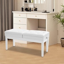 Double Seater Piano Bench, Adjustable Duet Piano Bench, Piano Bench+Storage Box