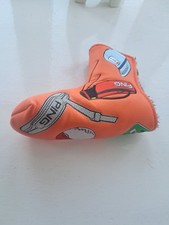 Ping Golf Orange Decal Putter Head Cover with Magnetic Closure