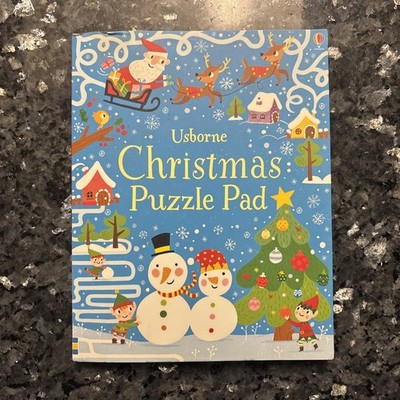 Usborne Christmas Puzzle Pad Paperback Book by Simon Tudhope
