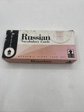 Russian Vocabulary Cards VIS-ED Visual Education Academic Study 1,000 Card Set