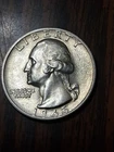 1945 S Washington Silver Quarter In EF/AU Condition In My Opinion.#721