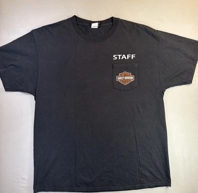 Vintage Harley Davidson T-shirt Size XL Arrowhead Peoria Arizona Staff Pocket