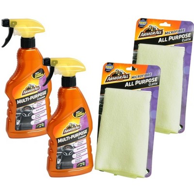 2x Armor All Allzweck-Reiniger Mikrofasertuch Auto Aufbereiter Universalreiniger