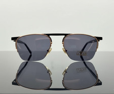VINTAGE RARITY SUNGLASSES *Lozza* Wave II 201 - celluloide nero/metallo oro