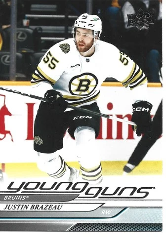 24/25 UD YOUNG GUNS JUSTIN BRAZEAU # 222