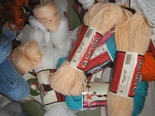 Vintage Aunt Lydias Craft & Rug Yarn 60 Yards Polyester & Caron Various Colors