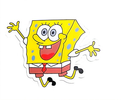 SpongeBob SquarePants Patrick Sandy Anime Manga Cartoon Water Resistant Sticker
