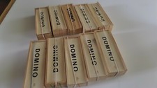 Small Domino set wood box