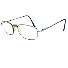 Vintage Henry Grethel Gentlemen Black Gray Metal Oval Frames Only H14496