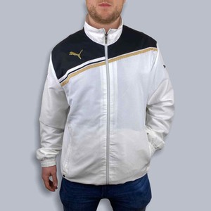 puma jacket black and white