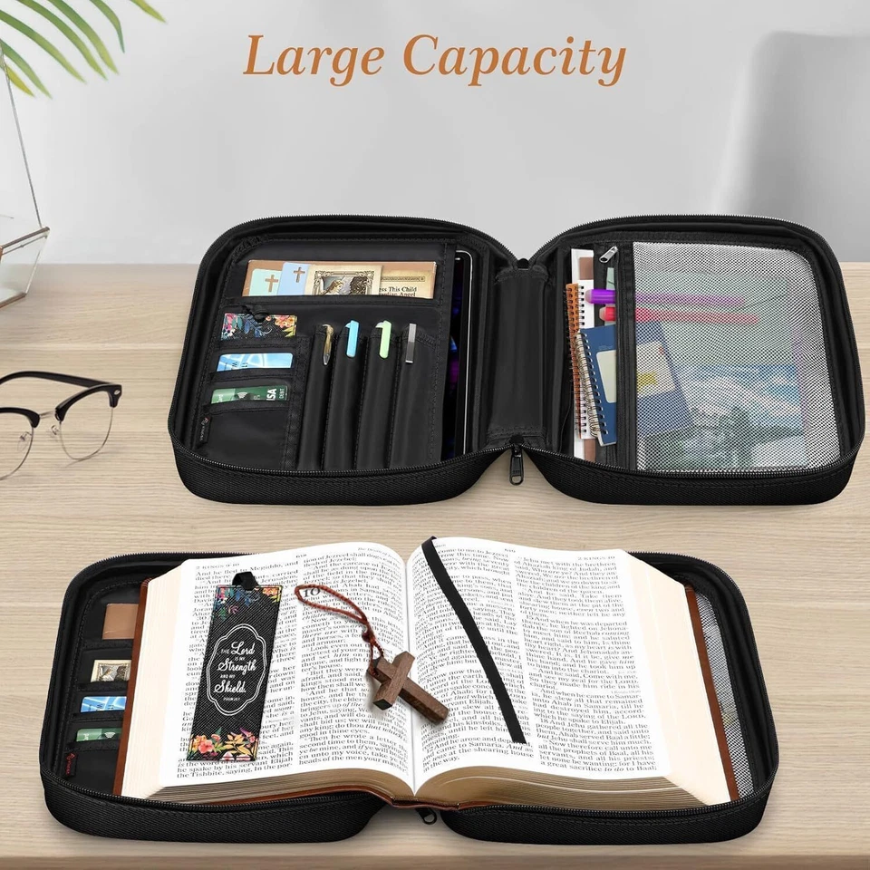 Floral Bible Cover Carrying Book Case Church Bag Gift for Mother Lady Women Men - image 2 of 4