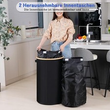 Large 100 Litre Bottle Recycling Bin with Lid & Carry Handles - Glass Storage