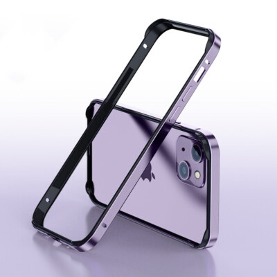 Coque Bumper Aluminium Pour IPhone 11 12 13 14 Pro Max - Protection Métal Qi