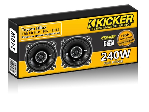 Toyota Hilux Rear Door speakers Kicker 