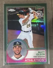 2018 Topps Chrome - 1983 Topps Refractor Green #83T-11 Matt Olson /99