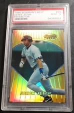 1996 DEREK JETER BOWMAN'S BEST GOLD REFRACTOR ROOKIE #79 PSA 9 HOF POP 40
