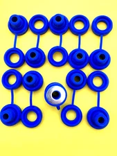 10x Hi Temp Blue Anti Vibration Exhaust Hanger Rubber Snapper Grommet