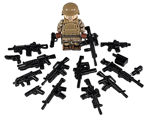 BrickArms Modern Combat - Frontline Pack V2 Weapons for Brick Minifigures