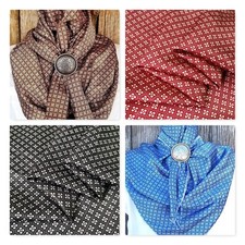 Wild Rag Scarf Western Cowboy Buckaroo Scarves Bandana Cowgirl Silky geometric