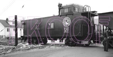 Pacific Great Eastern (PGE) Caboose 1817 at West Vancouver in 1955 - 8x10 Photo