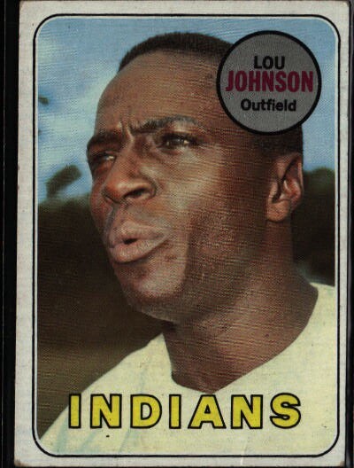 1969 Topps Lou Johnson #367 Cleveland Indians E832