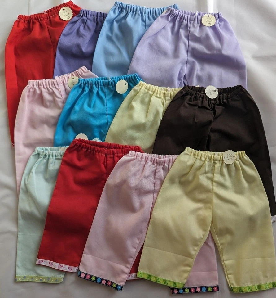 P B CRAFTS Hose passend für Baby Geborenes Baby Our Generation AG 18" Puppen ~ Farbwahl