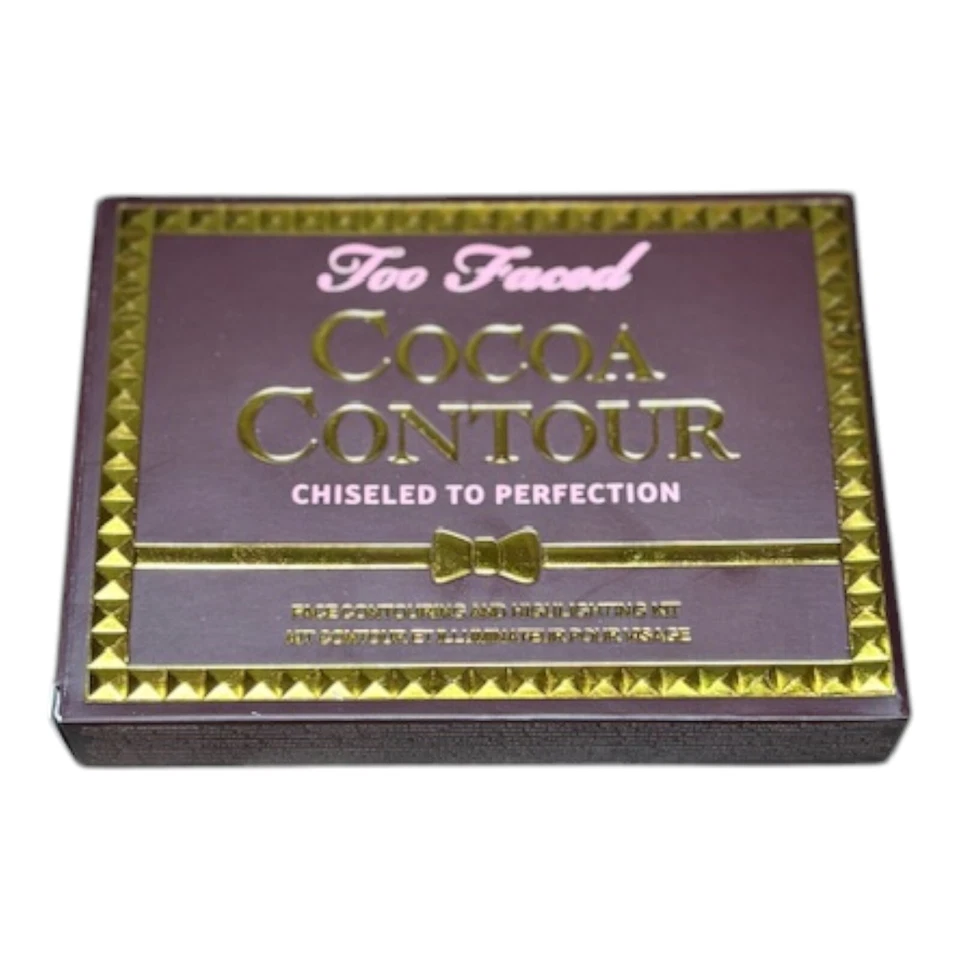 NIB Too Faced Cocoa Contour Highlight Palette Kabuki Brush free ship - Image 3 of 4