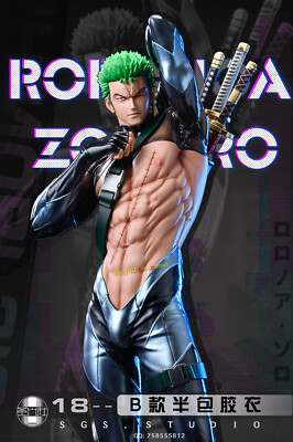 SGS ONE PIECE Roronoa Zoro w/ 2 headss 1/6 Resin Statue Painted
