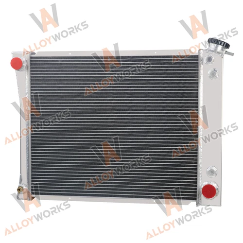 Radiator 4 Rows Aluminum For 1985-93 Chevrolet G10 G20 GMC G1500 G2500 4.3L V6 - Picture 2 of 7