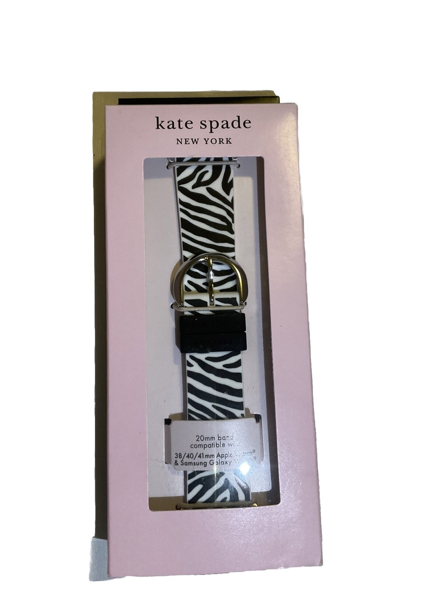 Kate Spade New York Apple Watch Zebra Silicone Band 38/40mm