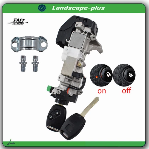 For 06-11 Honda Civic 1.8L 2.0L Ignition Switch Cylinder Lock Auto Trans 2 Keys