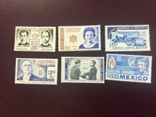 ICOLLECTZONE  Mexico C279-284 VF hinged