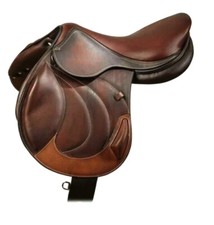 Close Contact Leather English Jumping Horse Riding Saddle Tack Set 14" - 18"