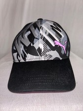 Puma Golf Hat Kids Boys Youth Adjustable Black Purple