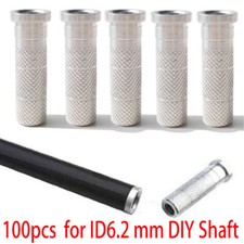 100pc Aluminum Arrow Inserts For ID6.2 mm DIY Shaft Archery Bow Shooting Hunting