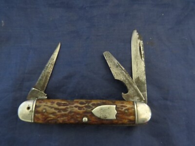 Vintage Ulster Dwight Devine & Sons Boy Scout Pocket Knife Be