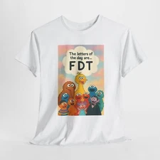 NPR PBS FDT Anti-MAGA Unisex Heavy Cotton Tee, Public Television Shirt, Elmo Big