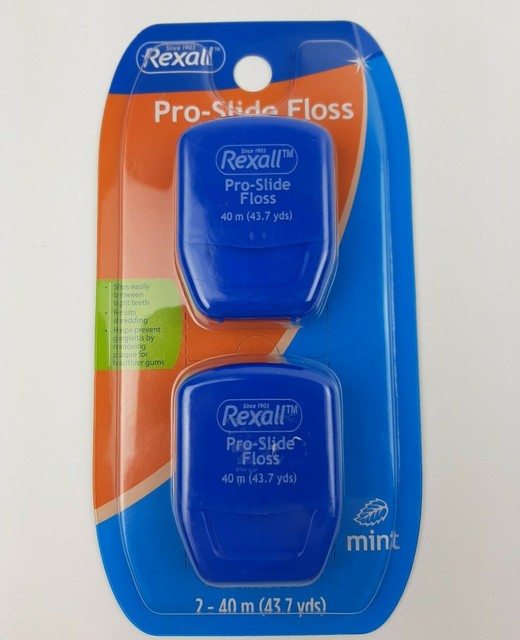Rexall Proslide Dental Floss MINT 43.7 Yards Fights Plaque Gingivitis for sale online eBay