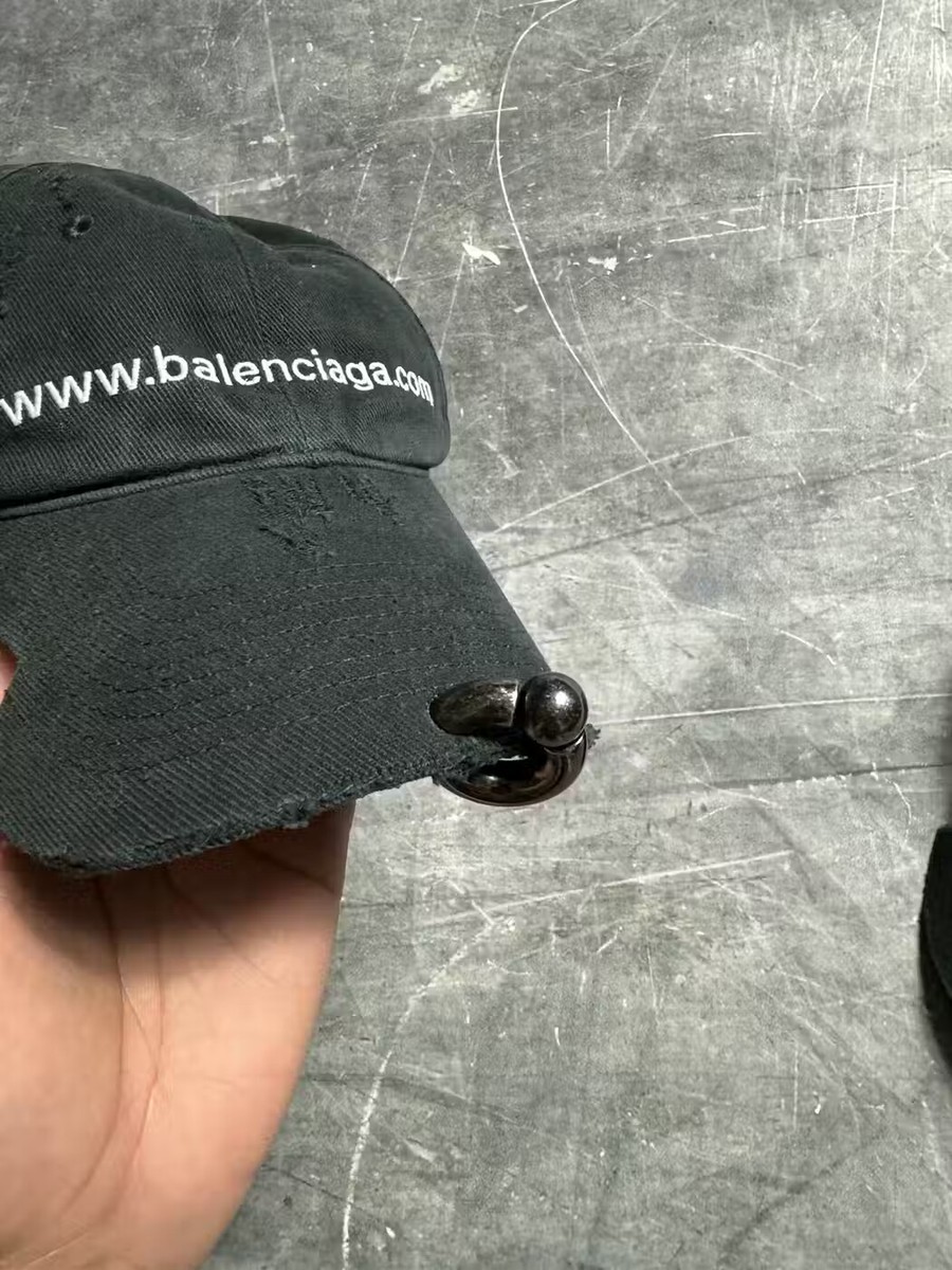 Balenciaga www.Balenciaga.com Notched Pierced Hat | eBay Balenciaga www.Balenciaga.com Notched Pierced Hat | eBay