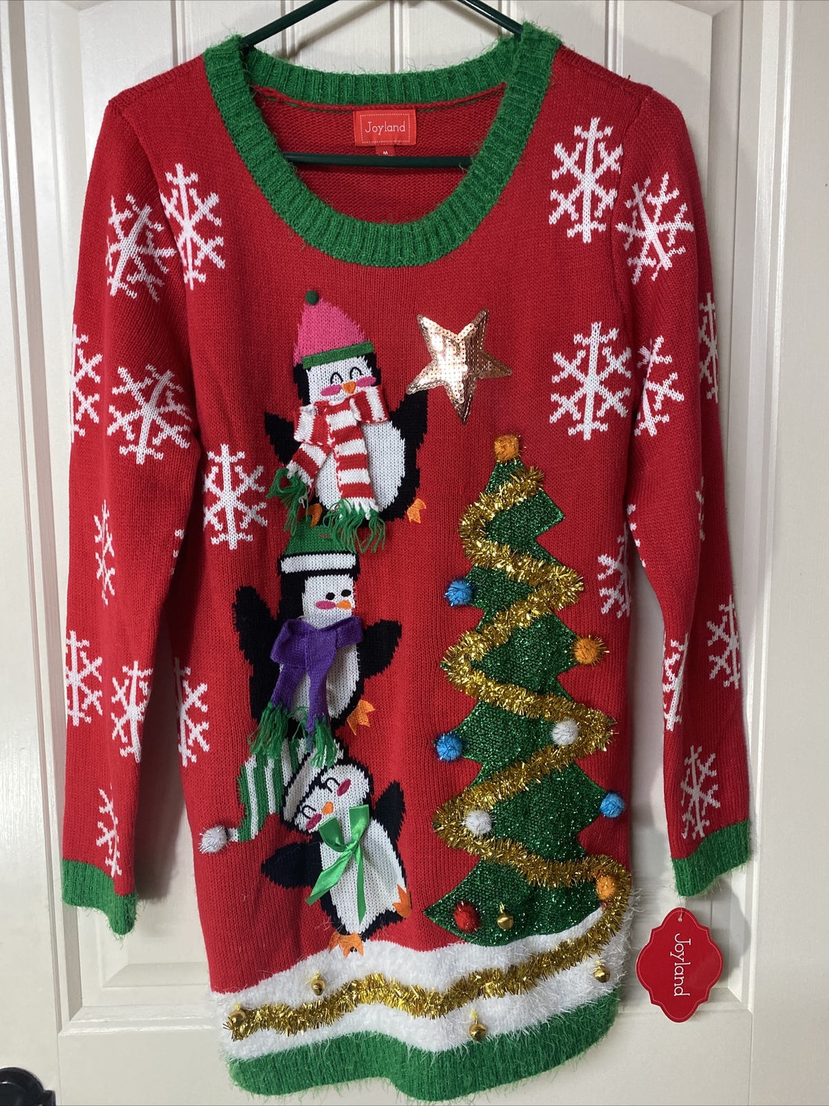 Joyland Ugly Red Christmas Sweater 