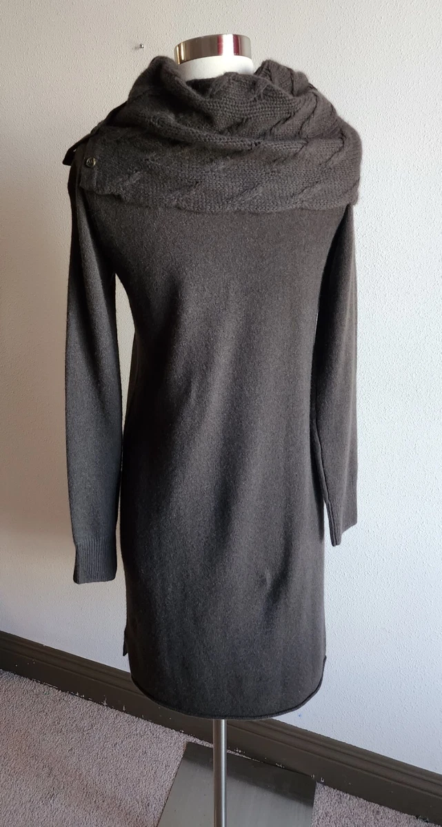 White + Warren 100% Cashmere Cowl Neck Sweater Dress Sz S | eBay