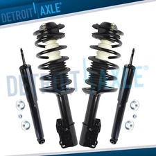 Front Struts w/ Coil Assembly + Rear Shock Absobers for Chevy Malibu Pontiac G6